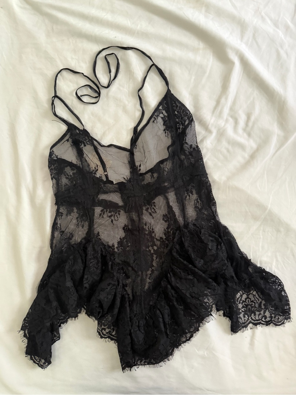 NWT Free people dream walk lace tunic XS color black